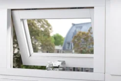 AXA raamuitzetter combi SKG 2-sterren rvs wit buitendraaiend