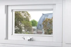 AXA raamuitzetter combi SKG 2-sterren rvs wit buitendraaiend