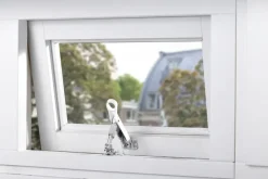AXA raamuitzetter combi SKG 2-sterren rvs wit buitendraaiend