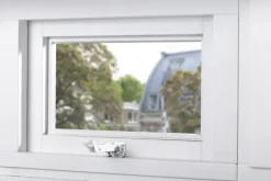 AXA raamuitzetter combi SKG 2-sterren rvs wit buitendraaiend
