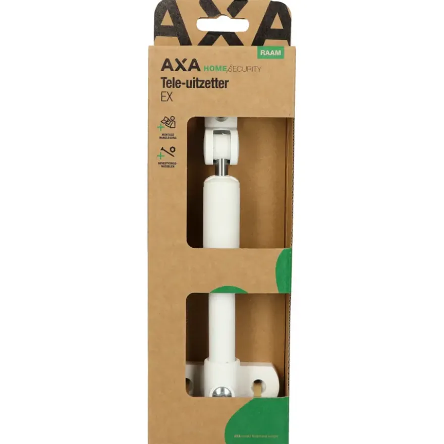 AXA telescopische raamuitzetter wit 20 cm buitendraaiend
