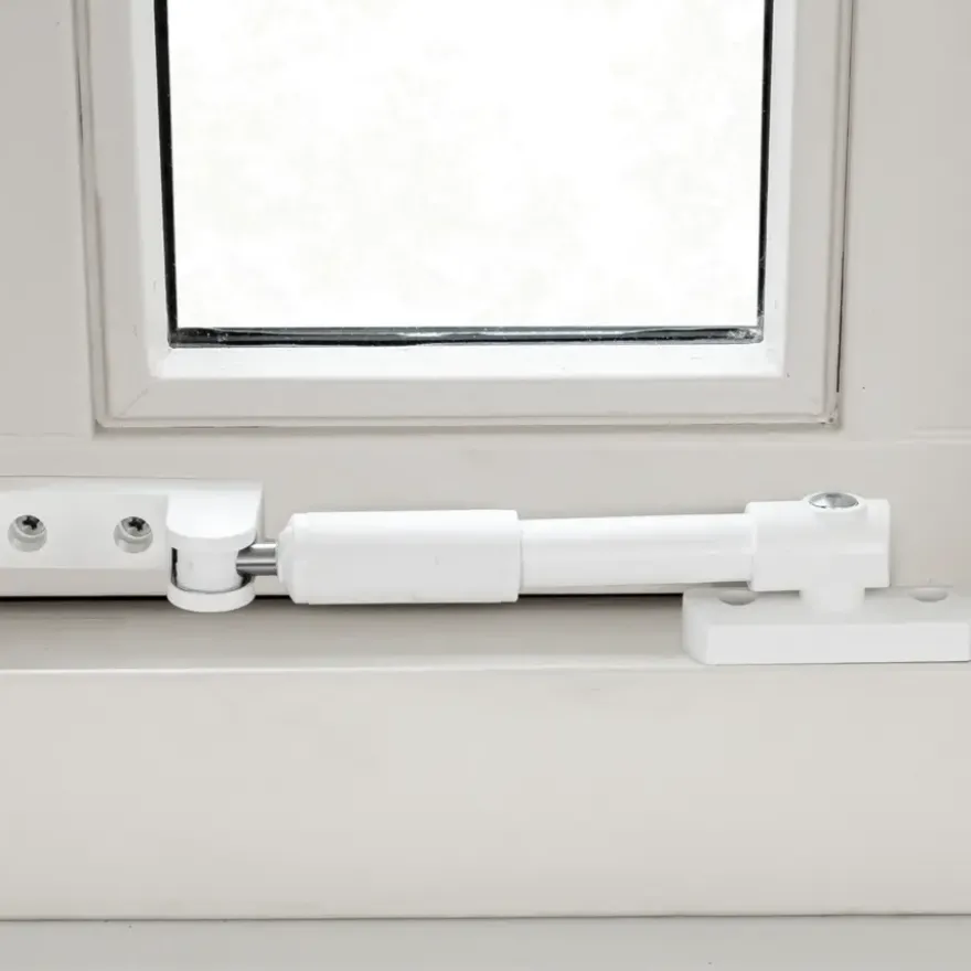 AXA telescopische raamuitzetter wit 20 cm buitendraaiend