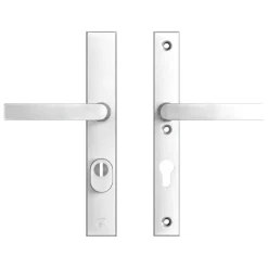 AXA veiligheidsbeslag Edge achterdeur aluminium smal schild met SKG 3-sterren 72 mm