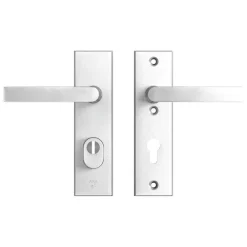 AXA veiligheidsbeslag Edge achterdeur aluminium kortschild met SKG 3-sterren 72 mm