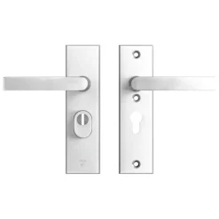 AXA veiligheidsbeslag Edge achterdeur aluminium kortschild met SKG 3-sterren 52 mm