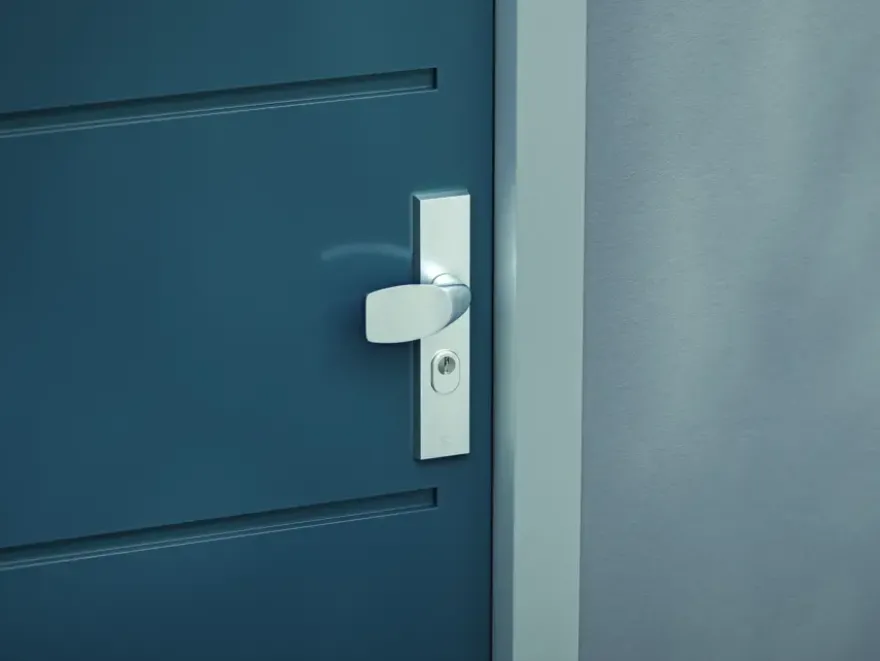 AXA veiligheidsbeslag Edge voordeur aluminium langschild met SKG 3-sterren 92 mm