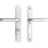 AXA veiligheidsbeslag Oval achterdeur aluminium smal schild met SKG 3-sterren 72 mm