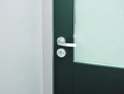 AXA veiligheidsbeslag Oval achterdeur aluminium rozet met SKG 3-sterren