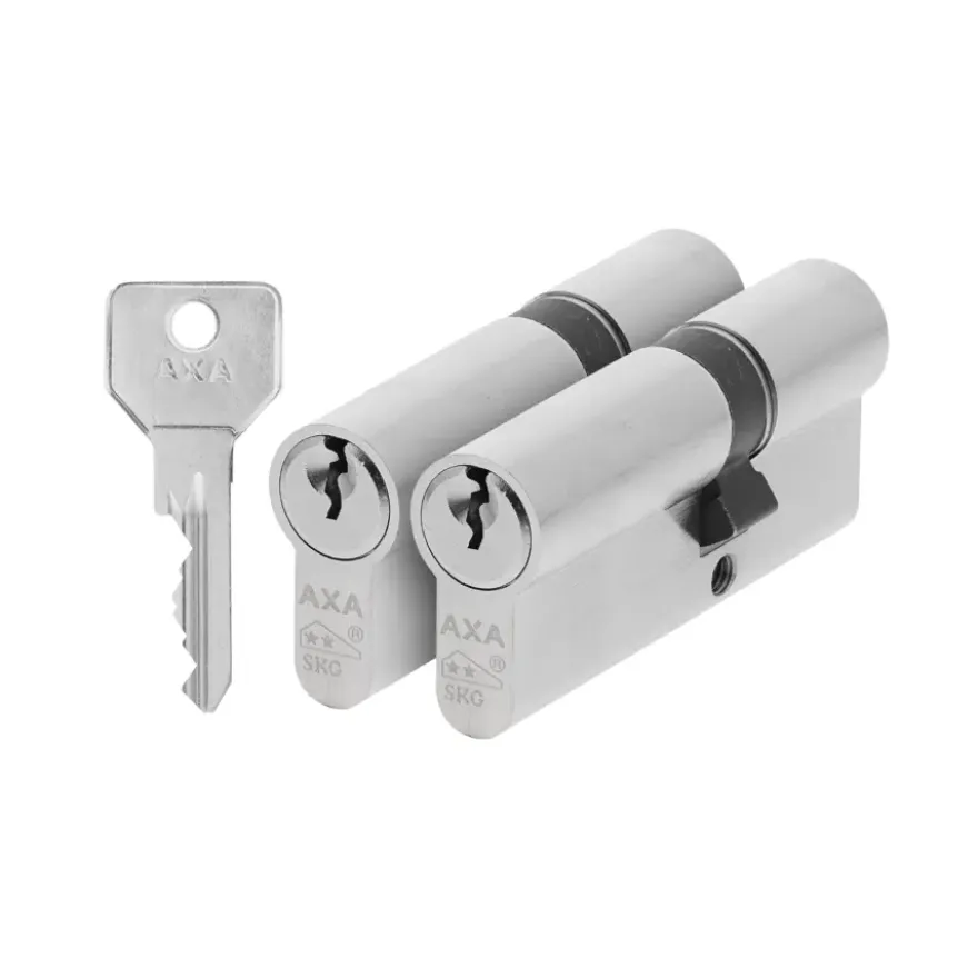 AXA veiligheidscilinder security 30-45mm SKG** gelijksluitend 2 stuks