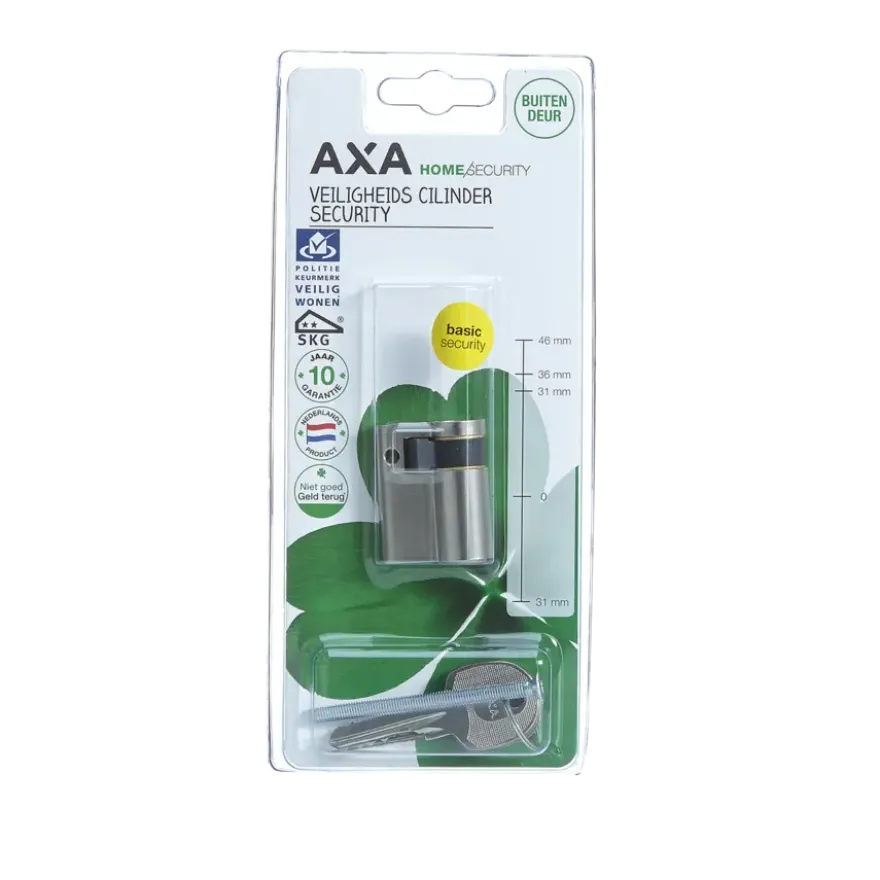 AXA veiligheidscilinder security enkel 30-10mm SKG**