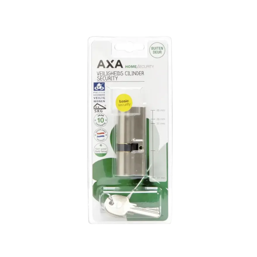AXA veiligheidscilinder security 30-45mm SKG**