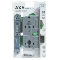 AXA veiligheidsslot 7425 incl sluitkom pc72 ronde voorplaat rvs SKG**