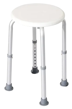 Basic douchestoel zitting rond H= 38-51 cm 100 kg