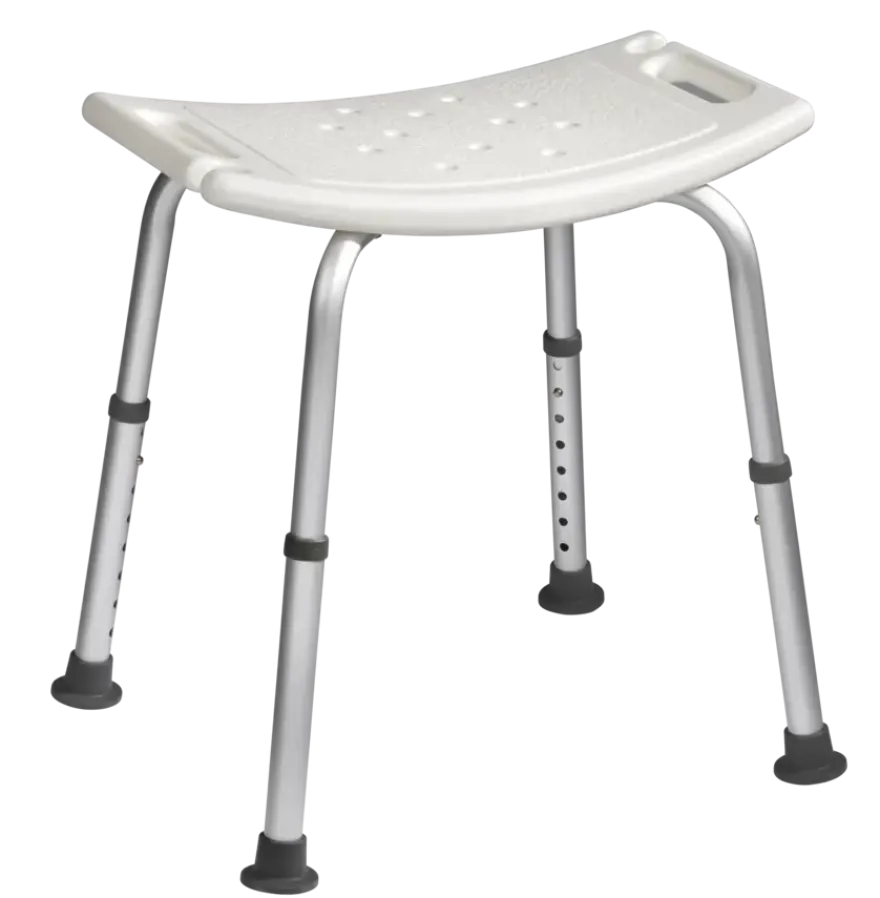 Basic douchestoel zitting 51x31 cm H= 38-55 cm 100 kg