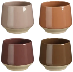 Beker donker rood donker grijs licht roze donker bruin - h7xd7cm