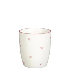 Beker roze - h8,5xd8cm