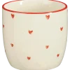 Beker donker rood - h9xd9cm