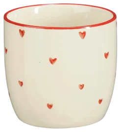 Beker donker rood - h9xd9cm