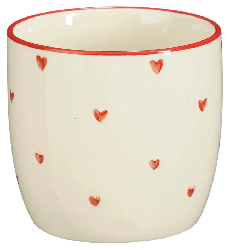 Beker donker rood - h9xd9cm