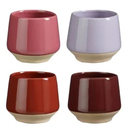 Beker lila rood paars roze per stuk - h7xd7cm