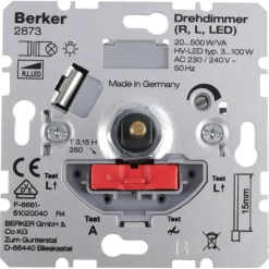 Berker Inbouw Dimmer LED/Gloei/Halogeen