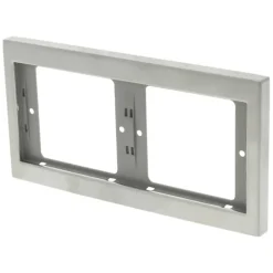 Berker K5 Afdekraam 2-voudig RVS