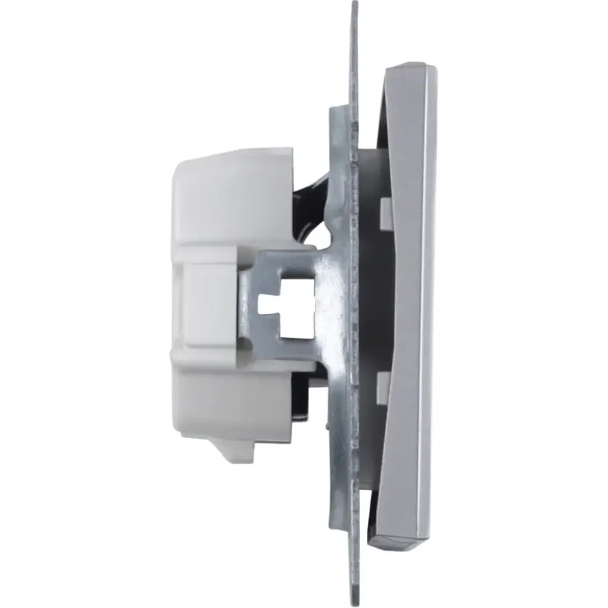Berker K5 Enkel Stopcontact RVS