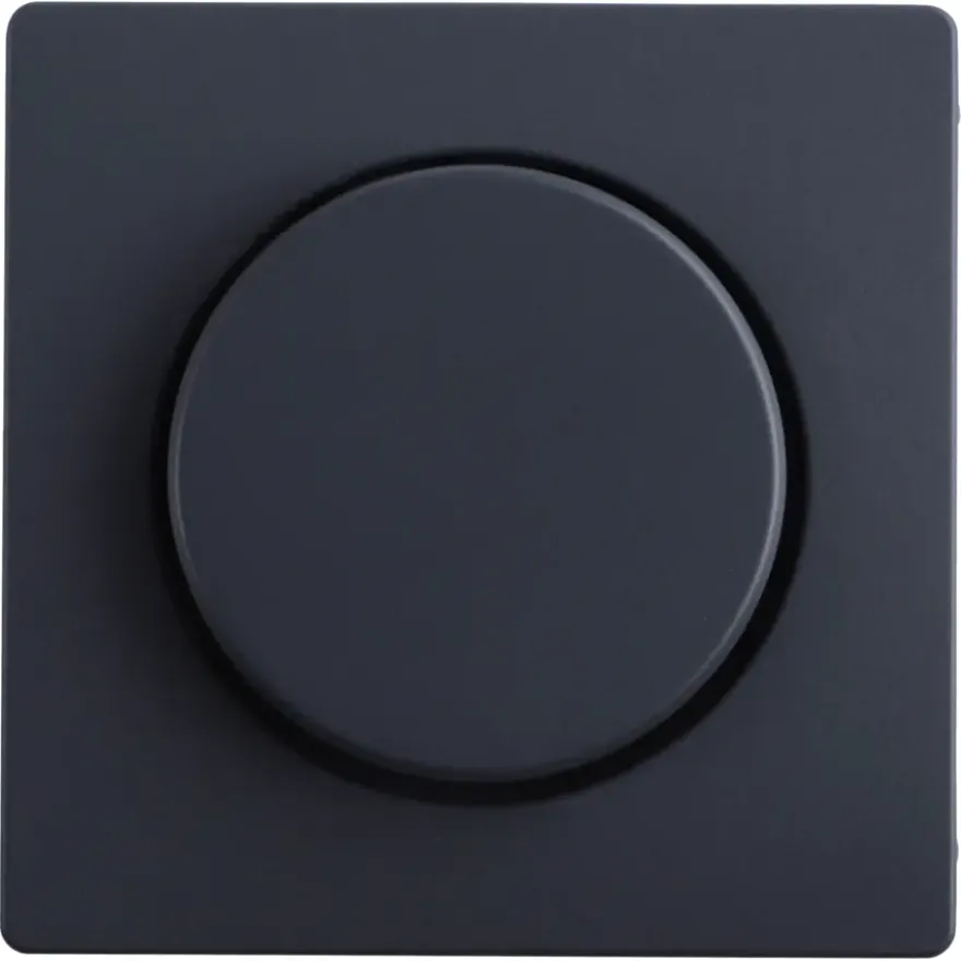 Berker Q1 Centraalplaat Dimmer Antraciet