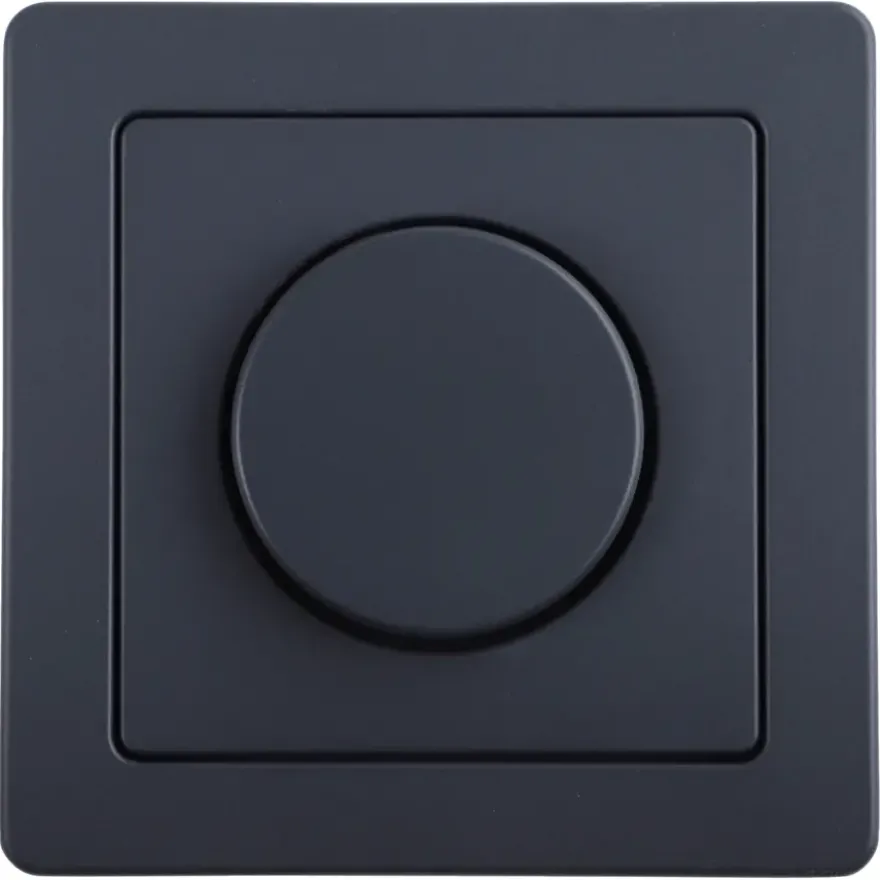 Berker Q1 Centraalplaat Dimmer Antraciet