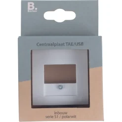 Berker S1 Afdekplaat USB Wit