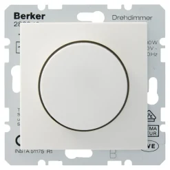 Berker S.1 Centraalplaat met Dimmerknop Wit