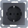 Berker S.1 enkel geaard stopcontact antraciet