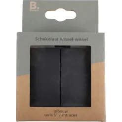 Berker S.1 wissel-wisselschakelaar antraciet