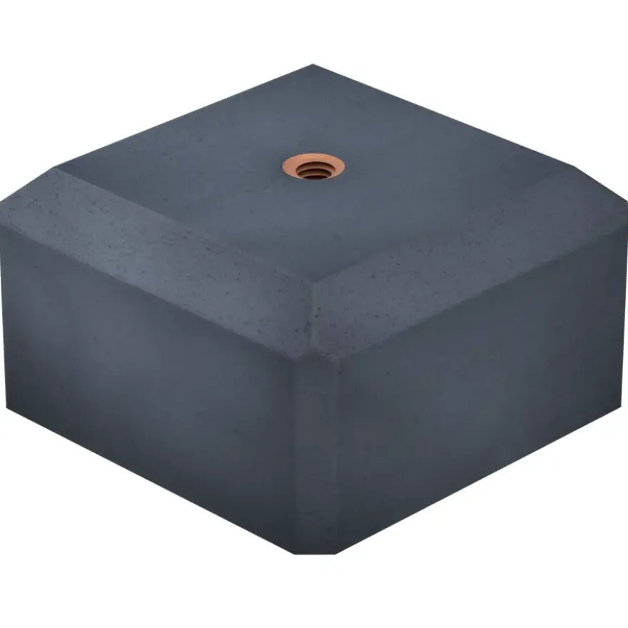 Betonpoer antraciet 18 x 18 x 10 cm