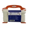 BIROLEN LIJN 6MM 8ST GEVL.POLY WIT 15MTR