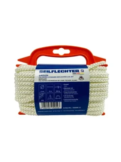 BIROLEN LIJN 8MM 8ST GEVL.POLY WIT 15MTR