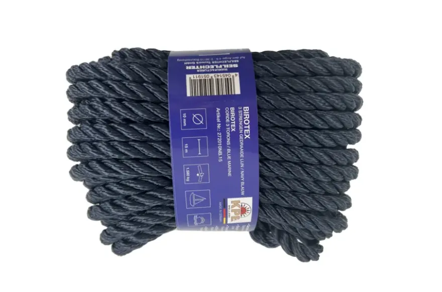 BIROTEX 10MM GEDR NAVY BLAUW 15MTR