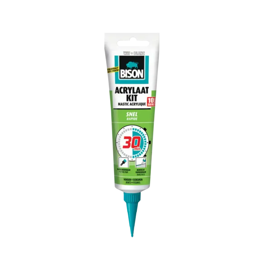 Bison acrylaatkit snel 30 minuten hangtube wit 150 ml