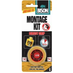 Bison Direct Grip montagetape dubbelzijdig 1,5 m x 19 mm