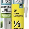 Bison duopack acrylaatkit universeel wit koker 300 ml