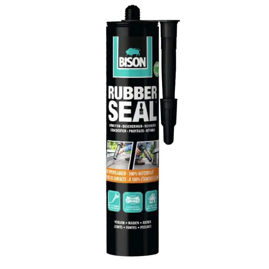 Bison Rubber Seal reparatiekit zwart 310 g