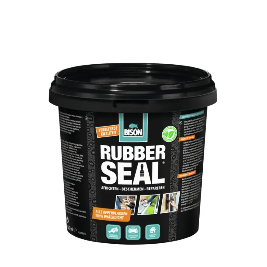 Bison Rubber Seal waterdichte rubbercoating 750 ml