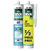 Bison siliconenkit sanitair wit duo verpakking koker 310 ml