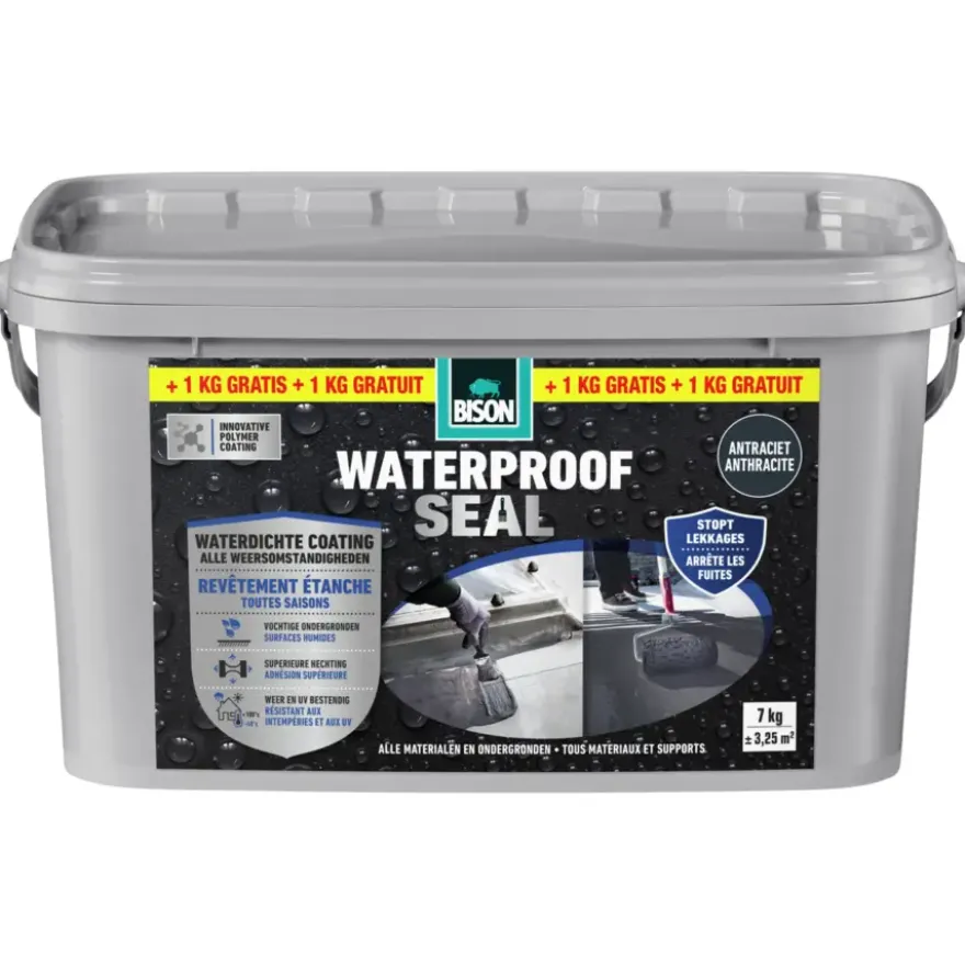 Bison Waterproof Seal antraciet 6 + 1 kg
