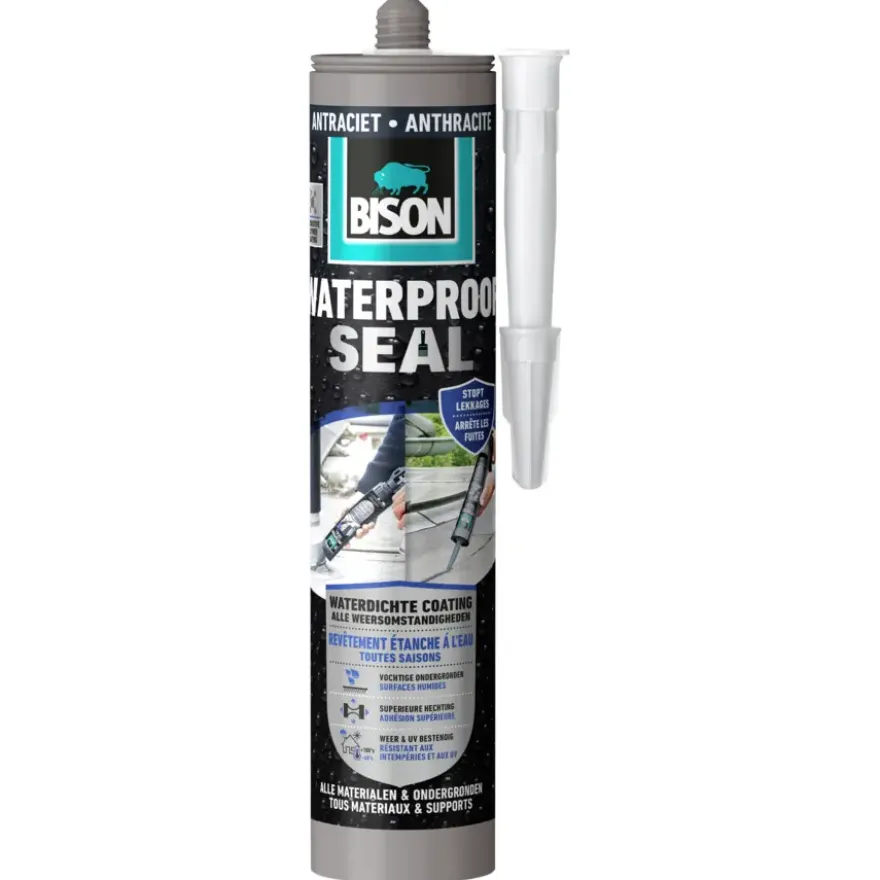 Bison Waterproof Seal koker antraciet 290 ml
