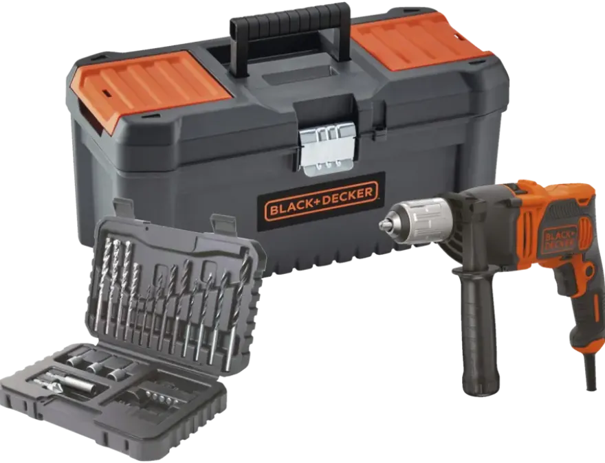 BLACK+DECKER klopboor BEH850KA32-QS in koffer + 32 dlg accessoires
