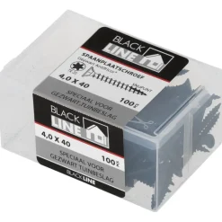 Blackline spaanplaatschroef zwart TX-20 4.0x40 mm 100 stuks