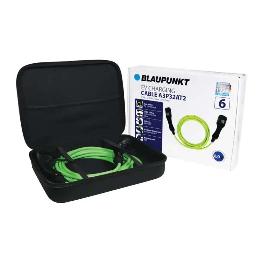 Blaupunkt Electric Verhicle 3 Fase laadkabel 32Ah capaciteit