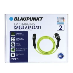 Blaupunkt Electric Verhicle 1 Fase laadkabel type 1 32Ah capaciteit