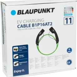Blaupunkt Electric Verhicle 3 Fase laadkabel 16Ah capaciteit